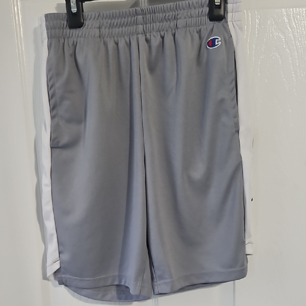 Champion Gray and White Athletic Shorts